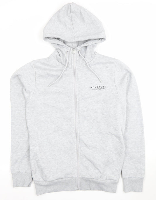 McKenzie Men's Grey Full Zip Hoodie Size M Regular Fit