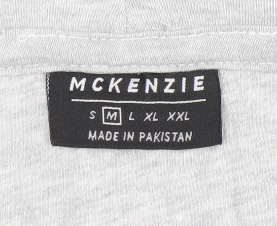 McKenzie Men's Grey Full Zip Hoodie Size M Regular Fit