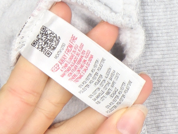 McKenzie Men's Grey Full Zip Hoodie Size M Regular Fit