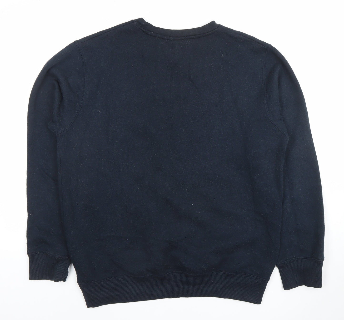 Slazenger Men's Black Sweatshirt L Crew Neck Pullover Sports Style
