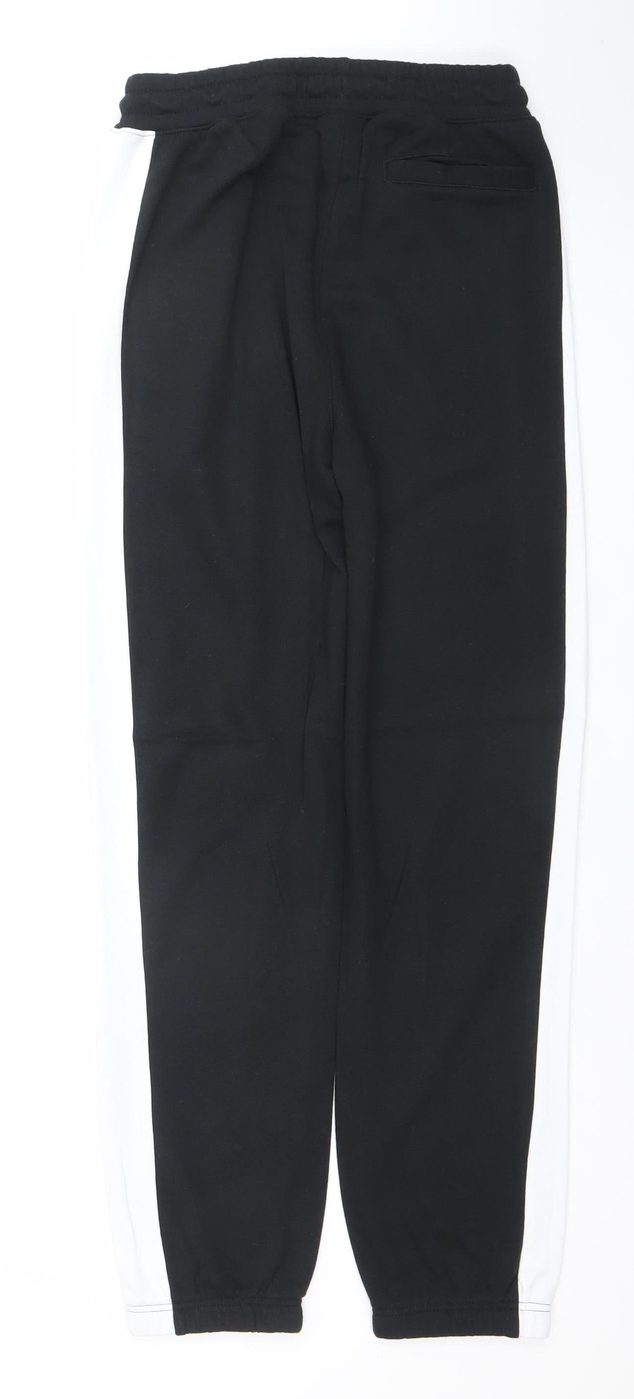 Nike Boys Black XL Jogger Activewear Trousers Cotton Blend with Side Stripe