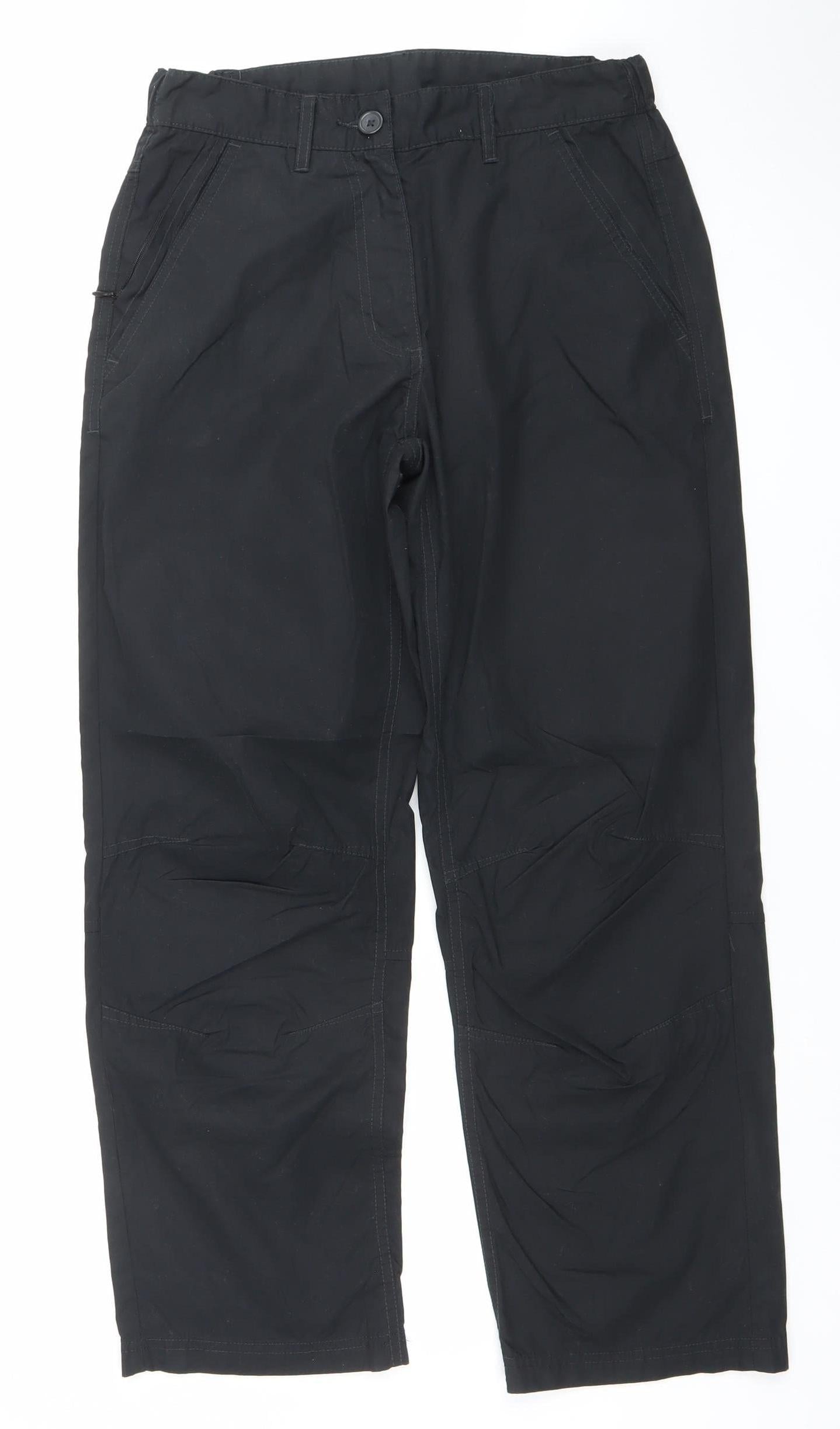 Peter Storm Women Black Size 8 Cargo Trousers Outdoor Water Resistant