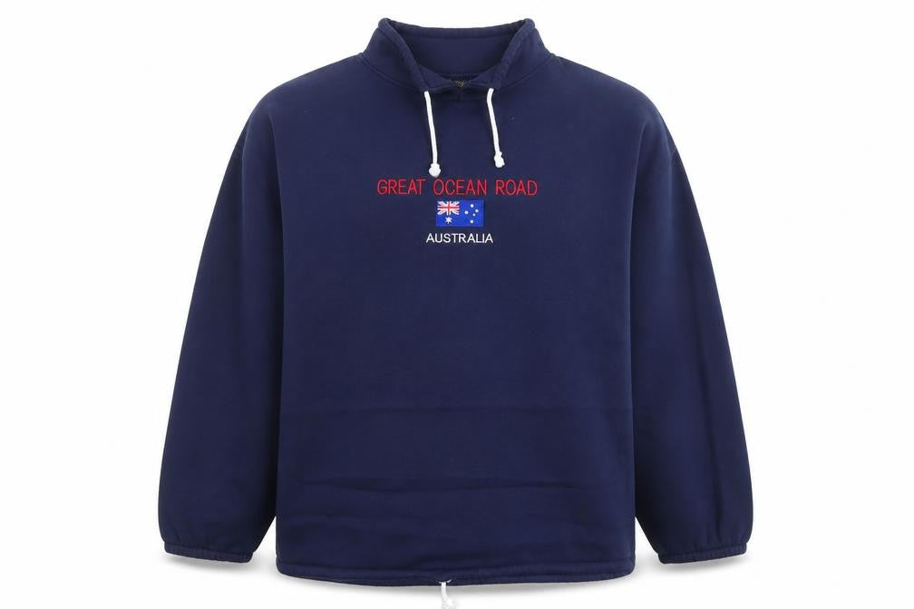 Australia Mens Blue XXL Pullover Sweatshirt Great Ocean Road