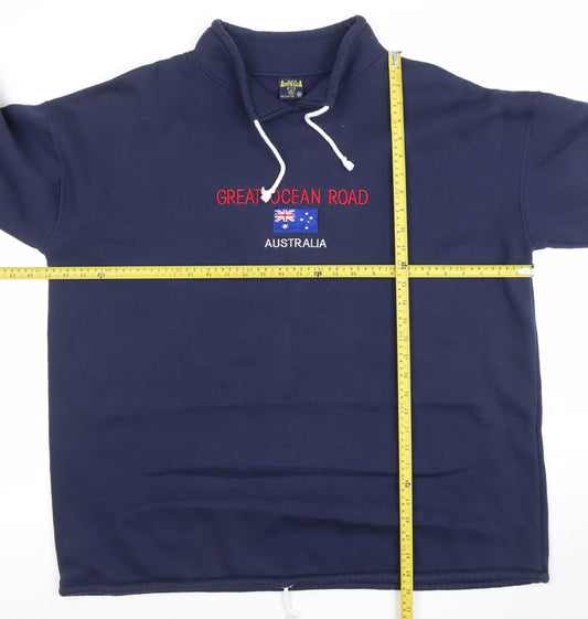 Australia Mens Blue XXL Pullover Sweatshirt Great Ocean Road
