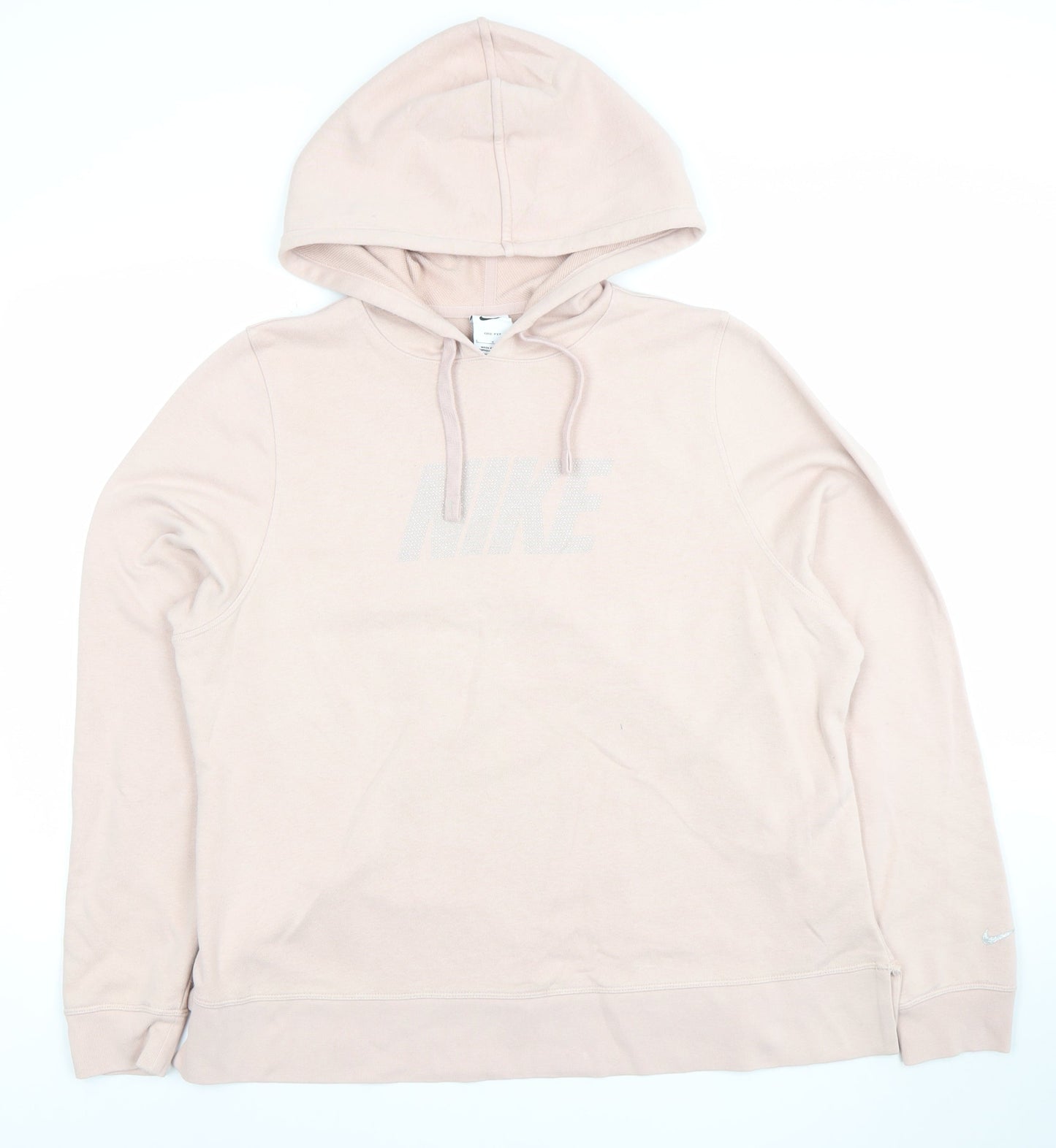 Nike Women's Beige Dri-Fit Pullover Hoodie Size L