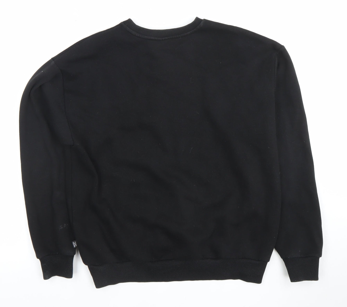 Puma Men’s Black Medium Pullover Sweatshirt Crew Neck Logo Fleece