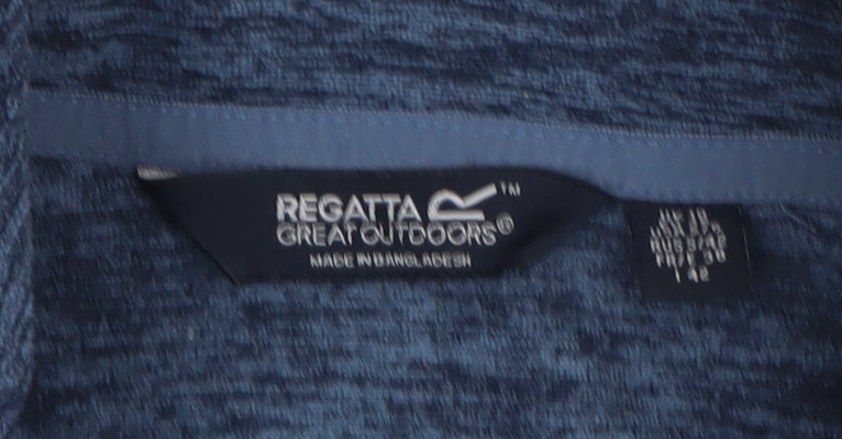 Regatta Womens Blue Cowl Neck Pullover Sweatshirt Size 12