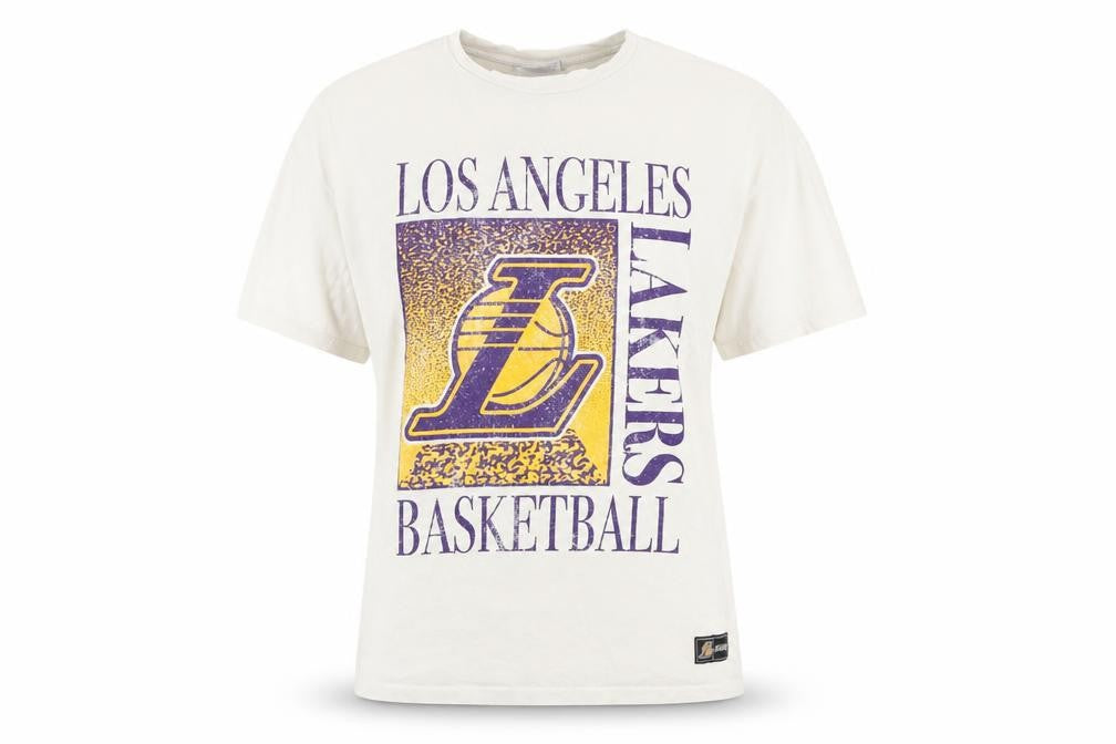 Womens UK Size XL NBA White 100% Cotton T-Shirt
