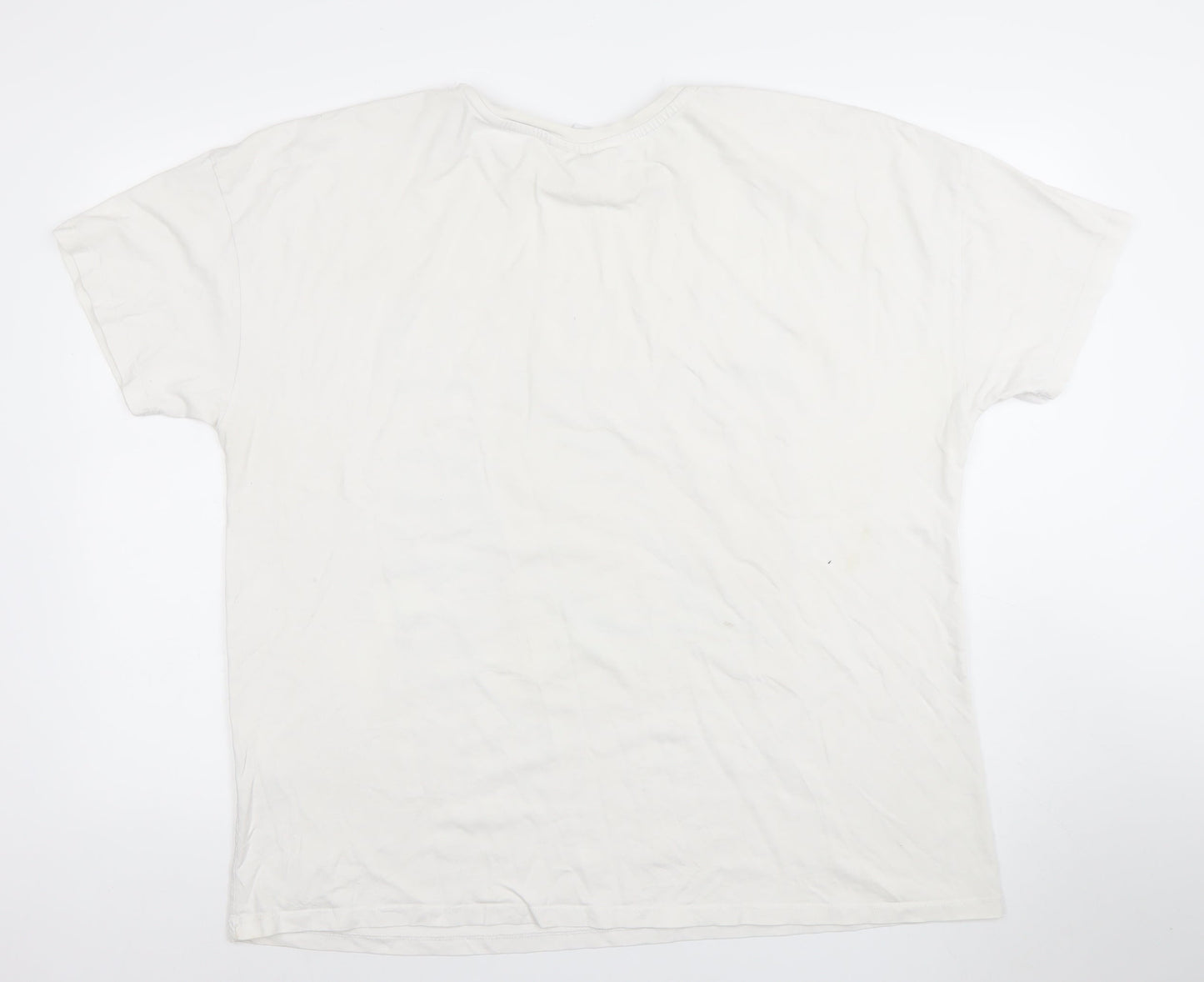 NBA Los Angeles Lakers White Women's XL T-Shirt Short Sleeve 100% Cotton