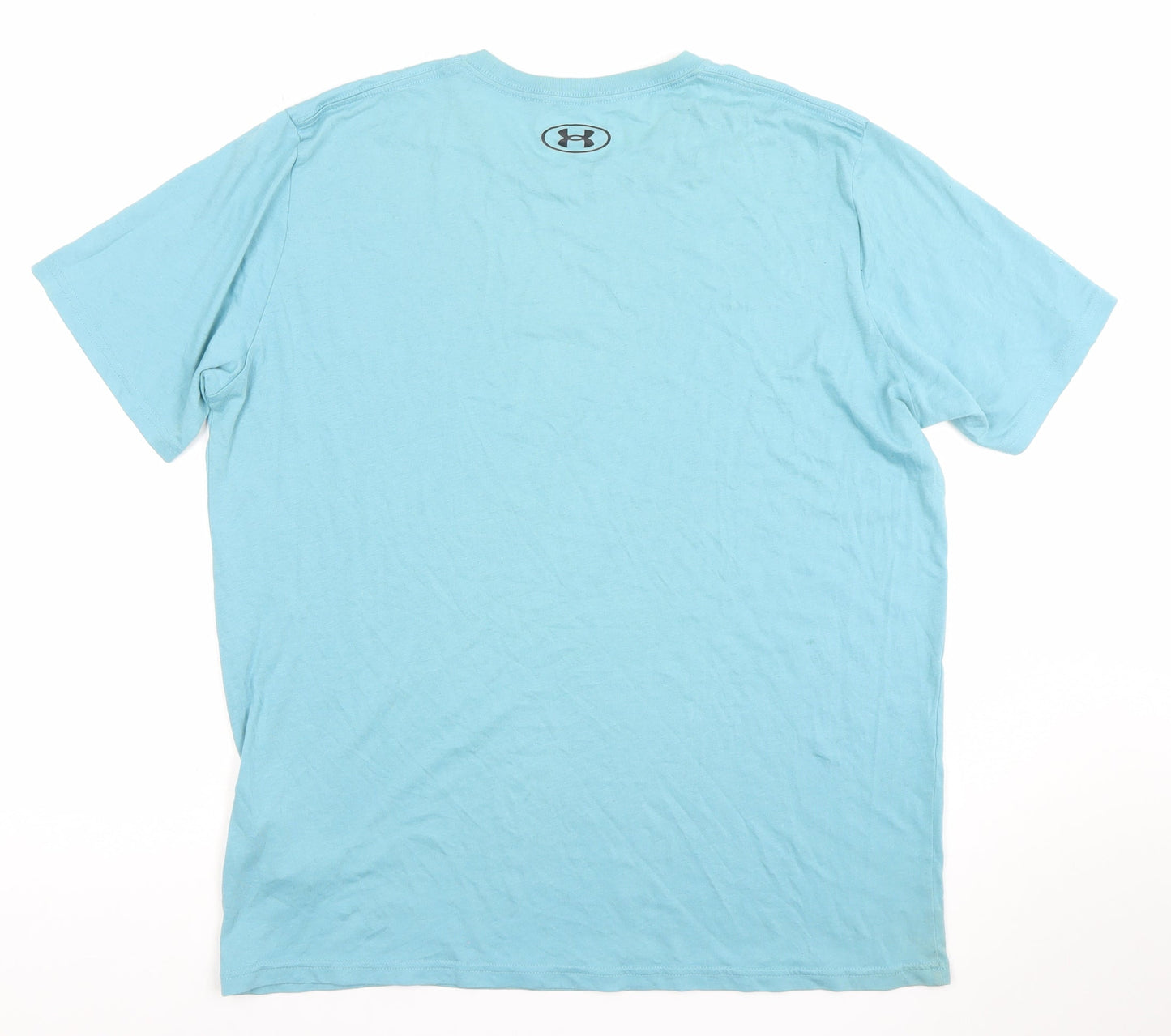 Under Armour Men's Blue LG HeatGear Loose Fit T-Shirt Cotton Blend