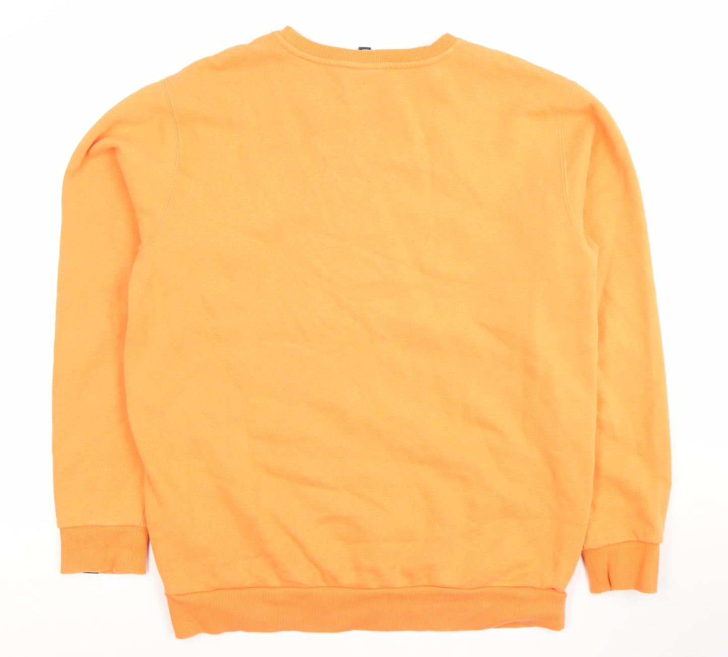 Ellesse Men's Orange Cotton Blend Crew Neck Sweatshirt Size L