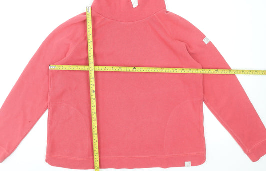 Joules Womens Coral Pink Pullover Sweatshirt UK 18 Cotton Blend