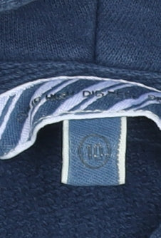 Fat Face Women's Blue Cotton Hoodie Size M Pullover Hooded Sweatshirt