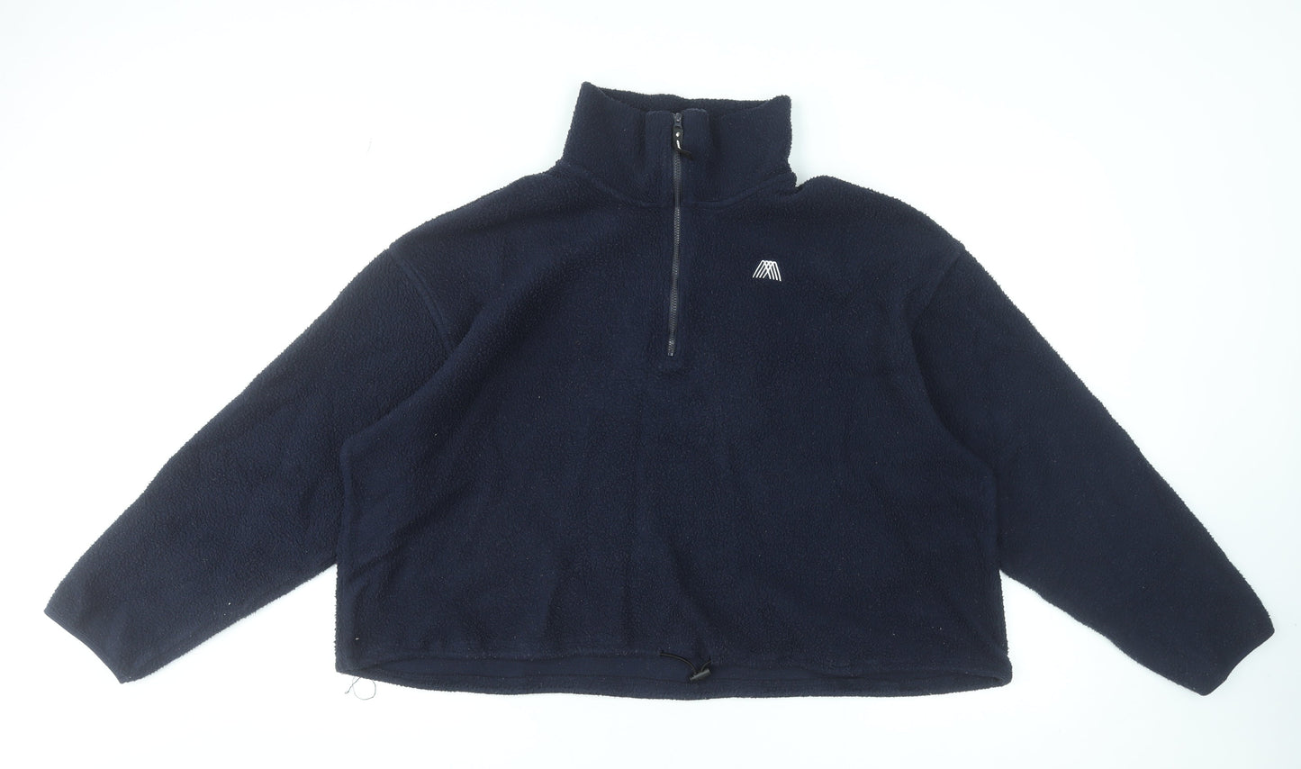 Mountain Warehouse Women's Navy Fleece Pullover Sweatshirt Size M