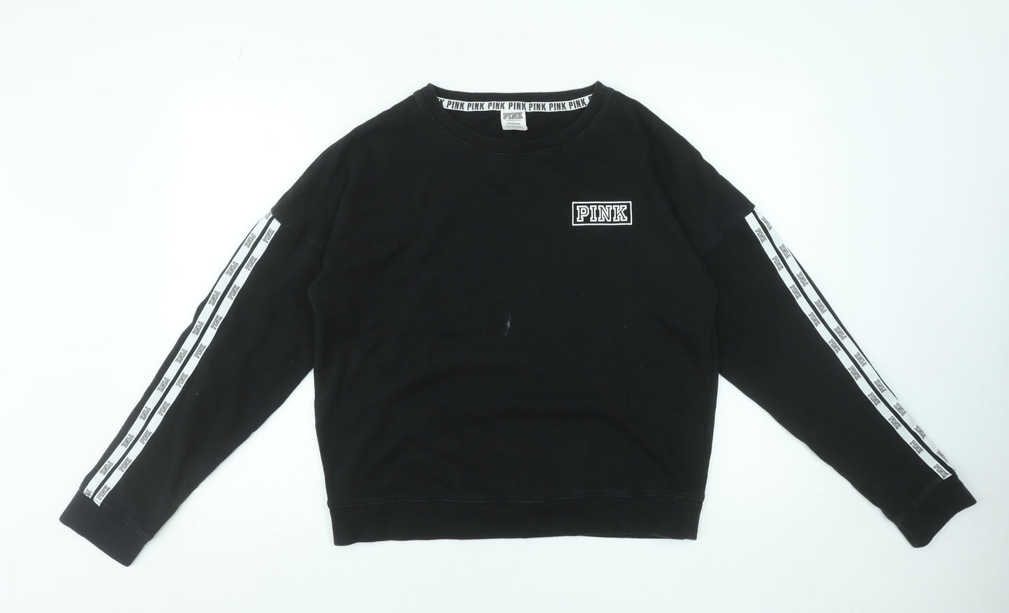 Victoria's Secret PINK Womens Black Pullover Sweatshirt Size S