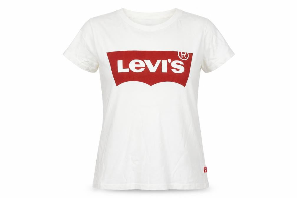 Womens UK Size 2XS Levi's White 100% Cotton T-Shirt