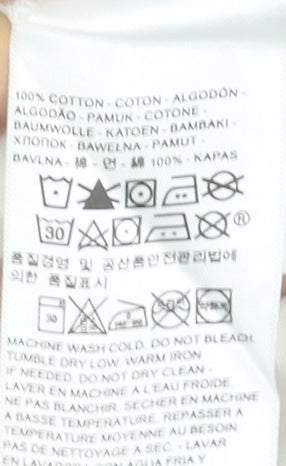 Levi's Women's White 2XS Basic Crew Neck Cotton T-Shirt