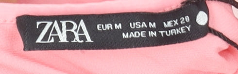 Zara Women Pink Halter Slip Long Dress Summer Size M