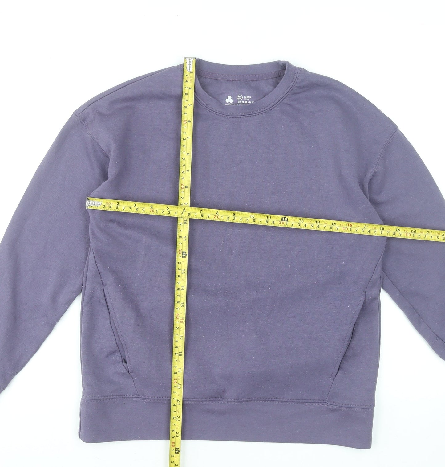Dunnes Stores Womens Purple XS Pullover Sweatshirt Classic Fit