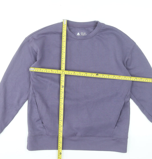 Dunnes Stores Womens Purple XS Pullover Sweatshirt Classic Fit
