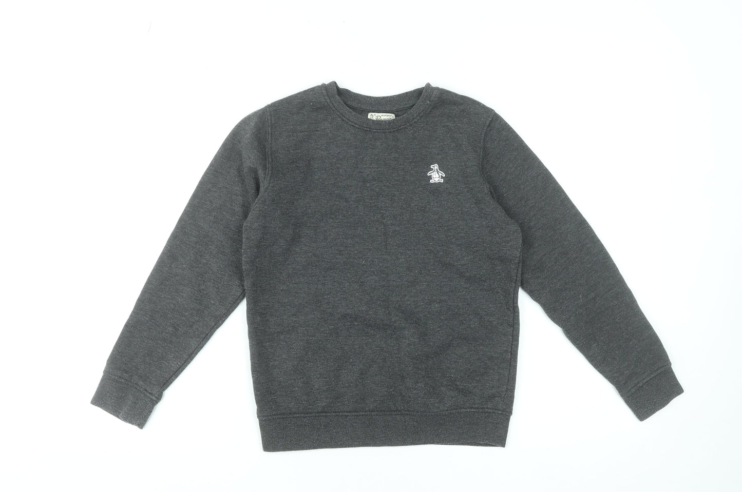 Penguin by Munsingwear Boys Grey Crew Neck Pullover Sweatshirt 9-10 Years