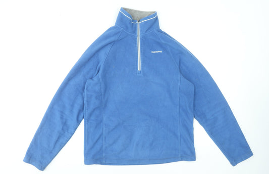 Craghoppers Men's Blue Fleece 1/4 Zip Pullover Sweatshirt M