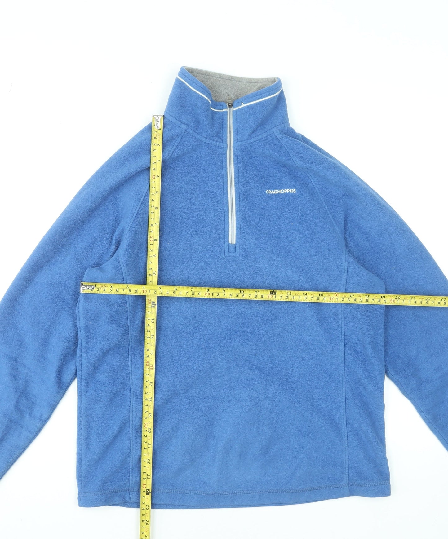 Craghoppers Men's Blue Fleece 1/4 Zip Pullover Sweatshirt M