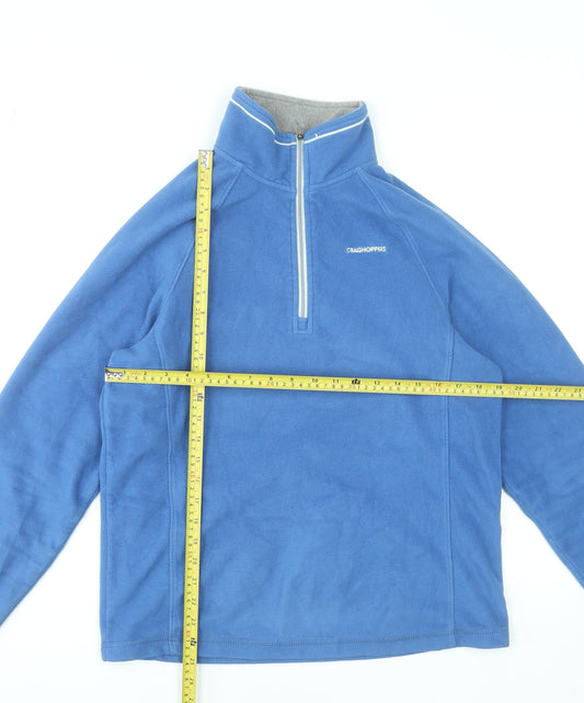 Craghoppers Men's Blue Fleece 1/4 Zip Pullover Sweatshirt M