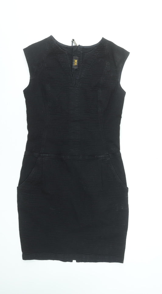 Diesel Women's Black Bodycon Sleeveless Short Dress M