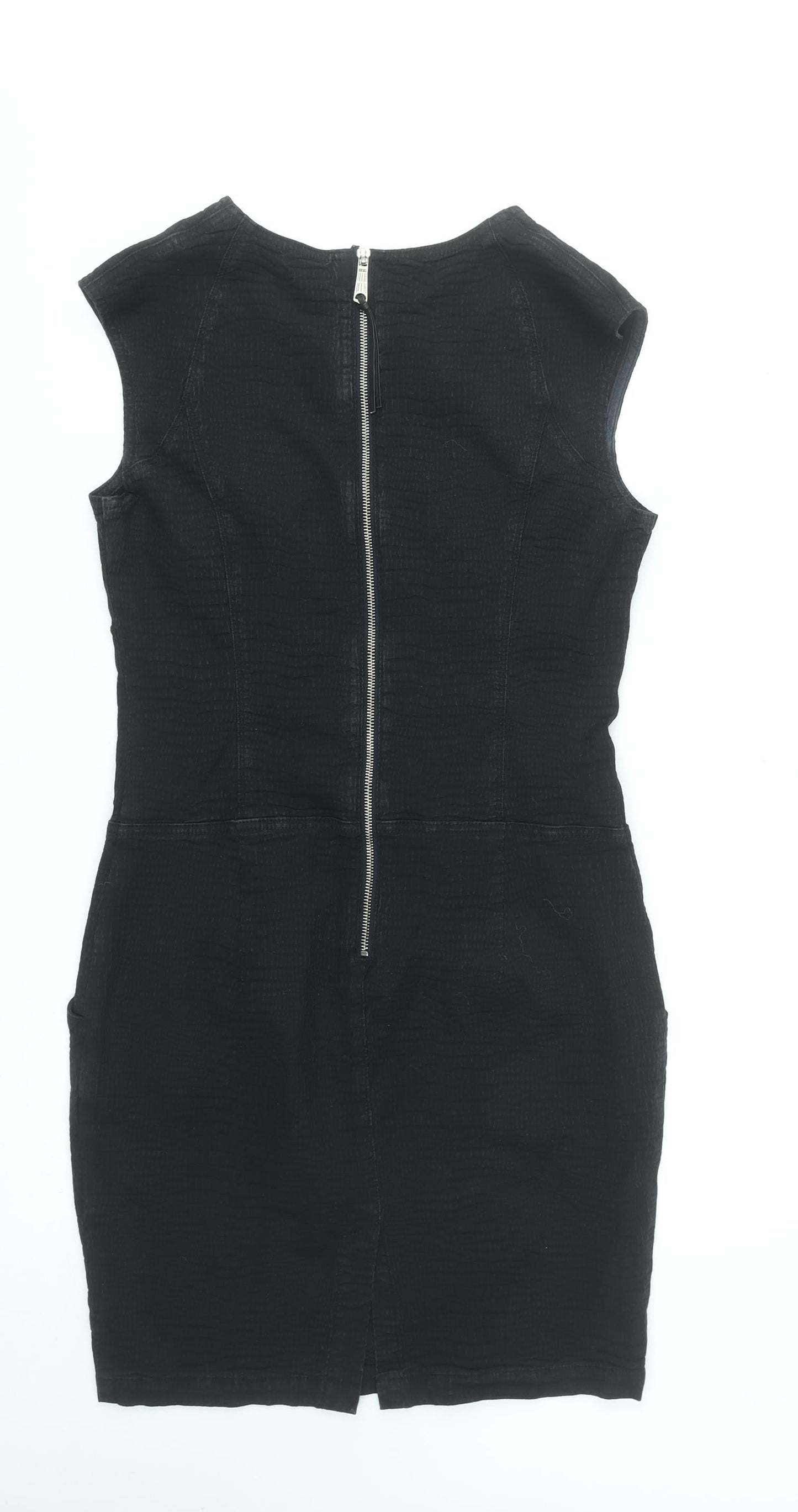 Diesel Women's Black Bodycon Sleeveless Short Dress M