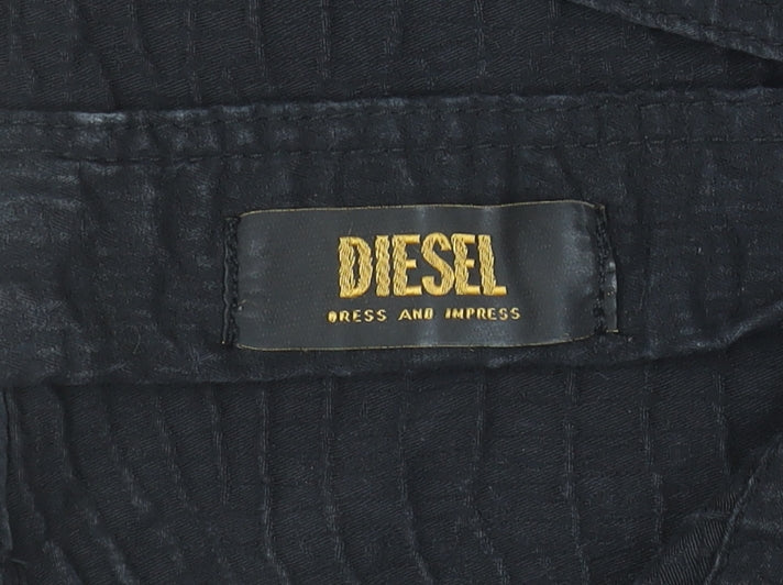 Diesel Women's Black Bodycon Sleeveless Short Dress M