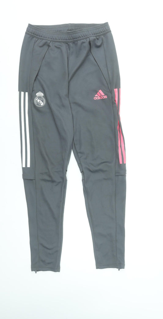 Adidas Men’s Grey Real Madrid Joggers Slim Fit S Training Trousers