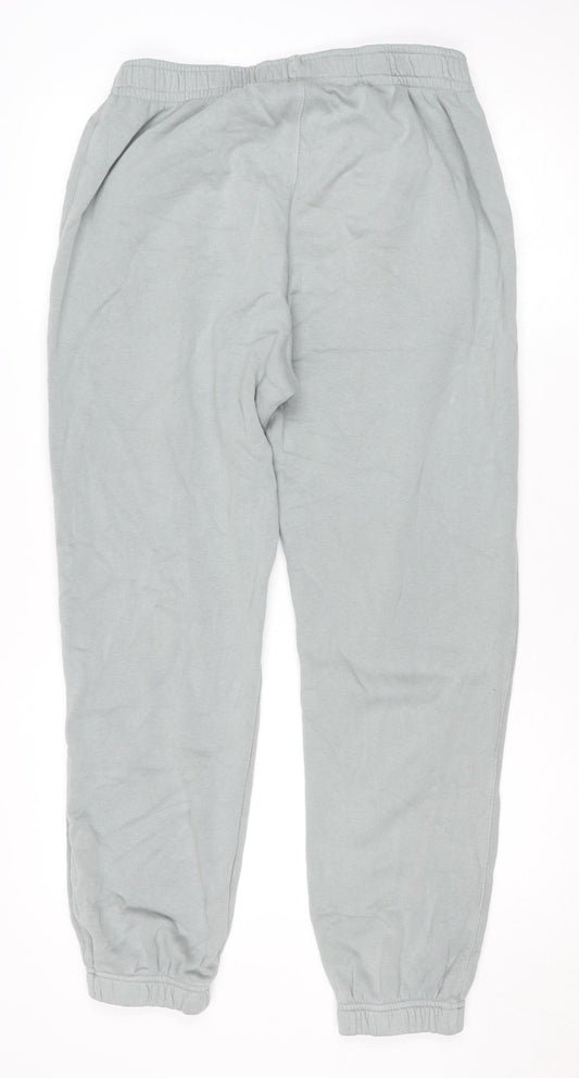 Nike Men’s Grey Fleece Track Pants Size M Regular Fit Joggers