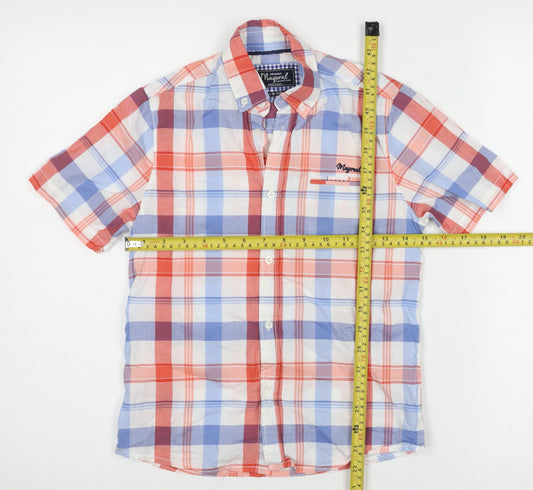 Mayoral Boys Multicoloured Check Short Sleeve Button-Up Shirt 8 Years