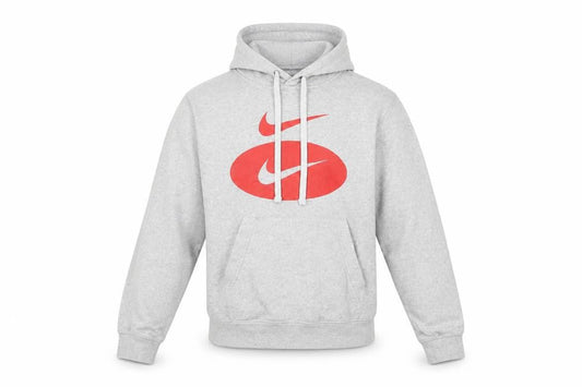 Mens UK S Regular Nike Grey Pullover Hoodie