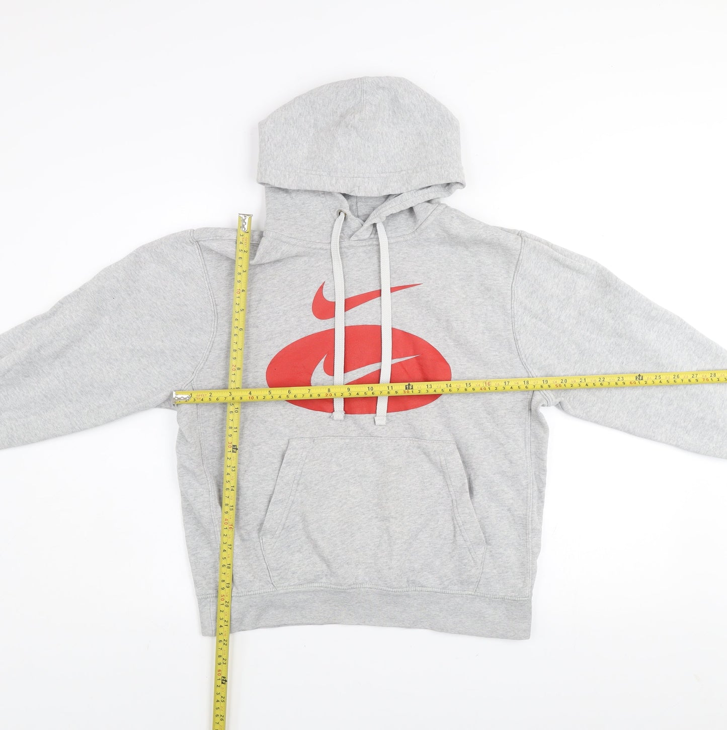 Nike Men’s Grey Pullover Hoodie Small Sports Fleece Sweatshirt