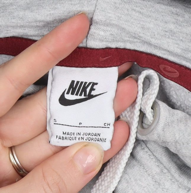 Nike Men’s Grey Pullover Hoodie Small Sports Fleece Sweatshirt