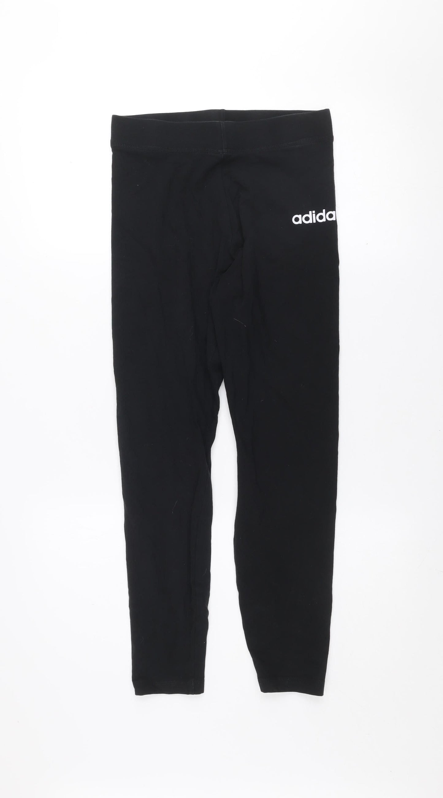 Adidas Women's Black Cotton Stretch Leggings Size 12-14