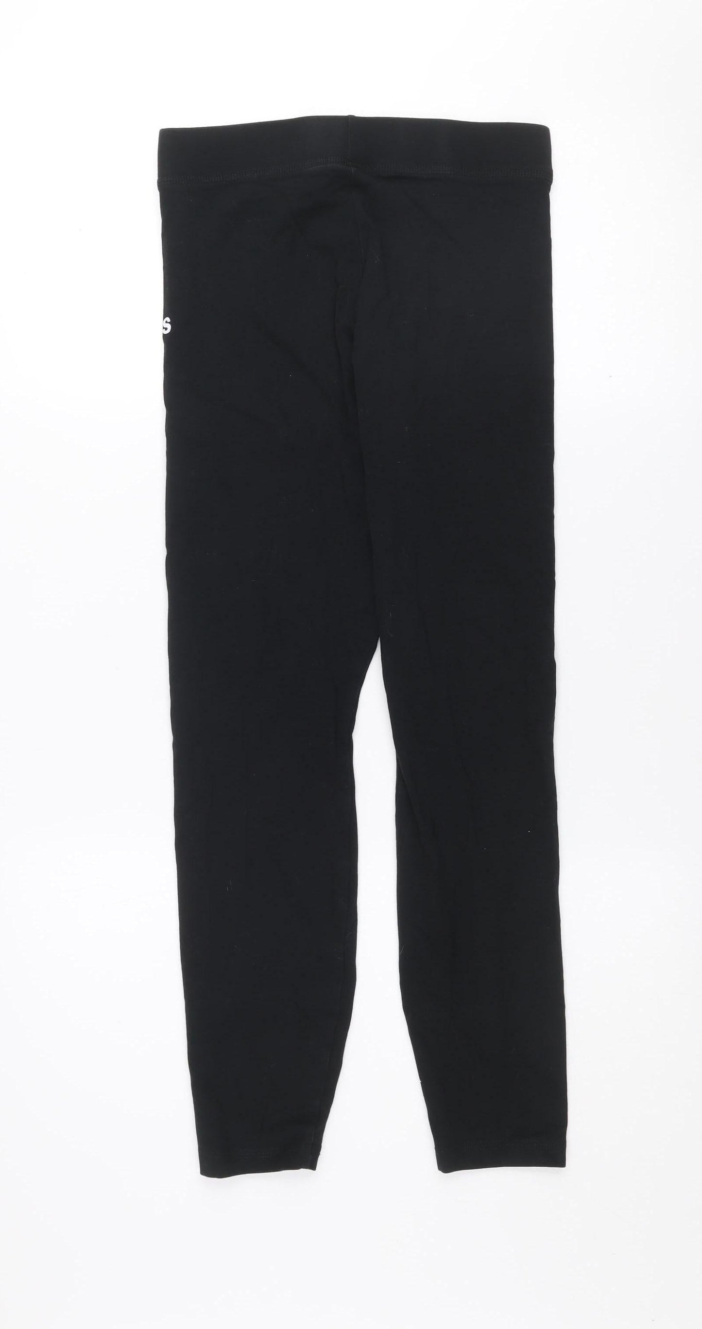 Adidas Women's Black Cotton Stretch Leggings Size 12-14
