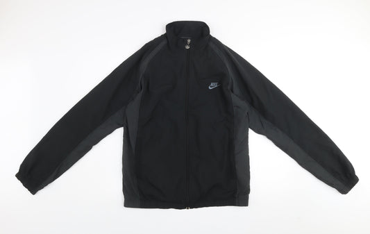 Nike Men's Black L Windbreaker Jacket Full Zip Sportswear