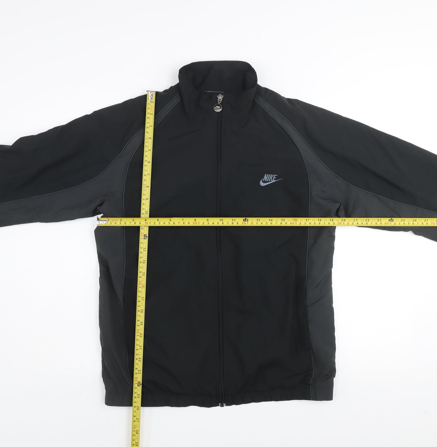 Nike Men's Black L Windbreaker Jacket Full Zip Sportswear