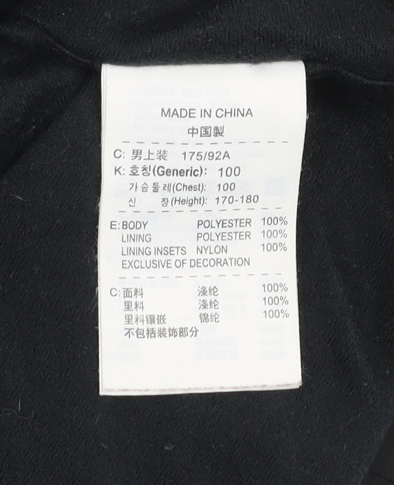 Nike Men's Black L Windbreaker Jacket Full Zip Sportswear