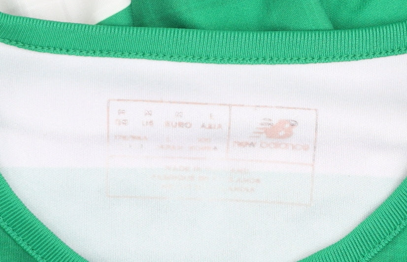 New Balance Men's Green Long Sleeve Celtic Football Jersey L