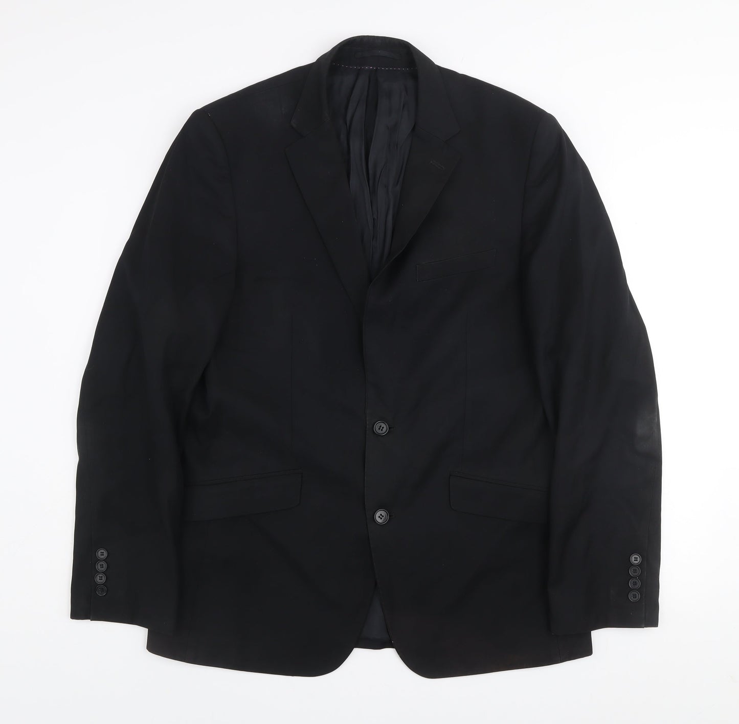 Daniel Grahame Men's Black 40L Single-Breasted Blazer Jacket