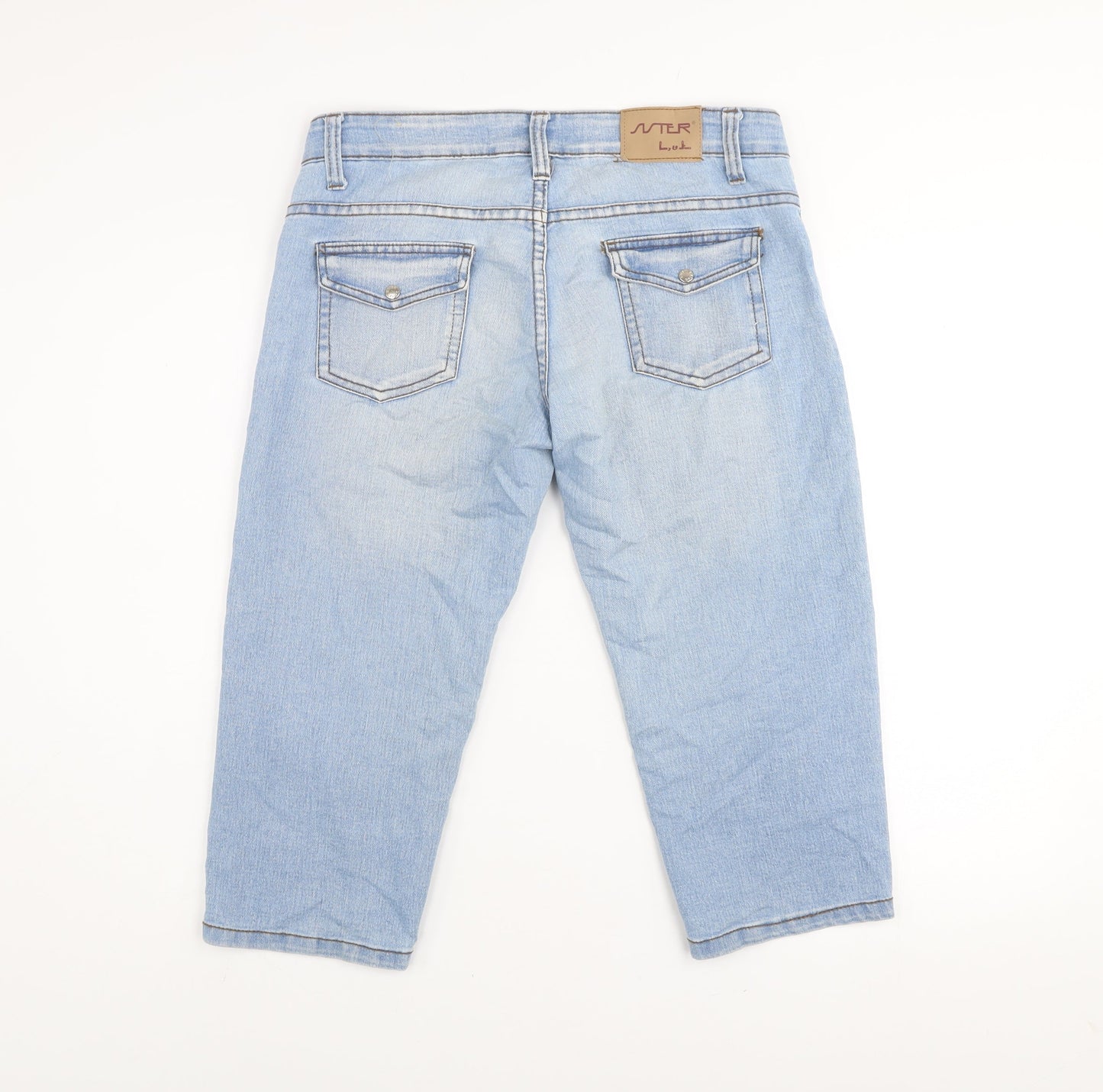 Sister Lusy & Elisa Blue Cropped Slim Fit Denim Jeans Size 28