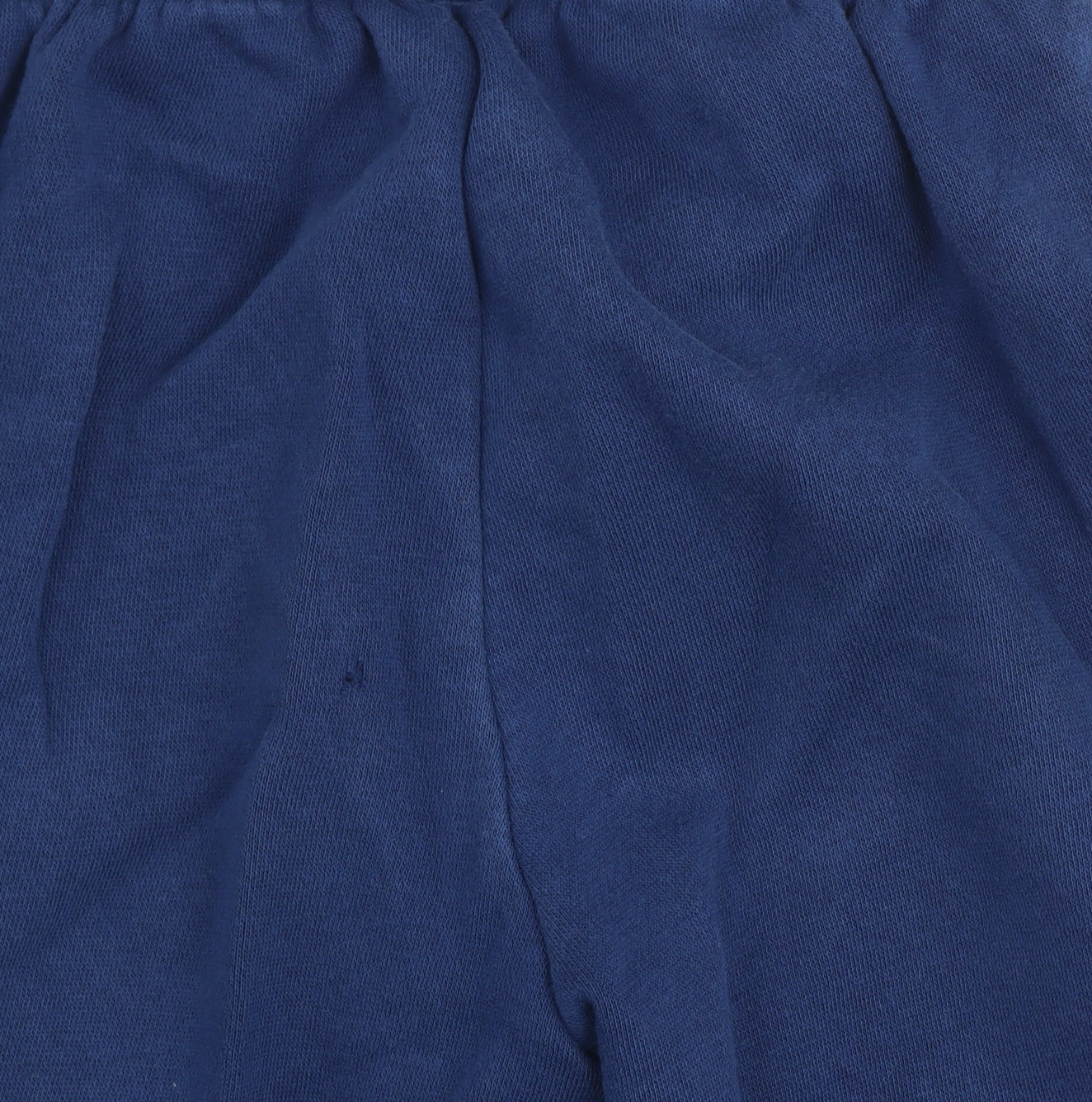 Adidas Boys Blue Track Pants 7 Years Elastic Waist Striped Sportswear