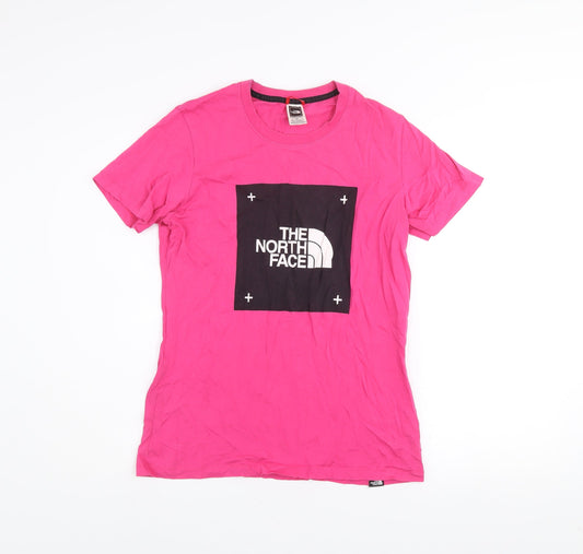 The North Face Womens Pink Cotton Short Sleeve T-Shirt Size S
