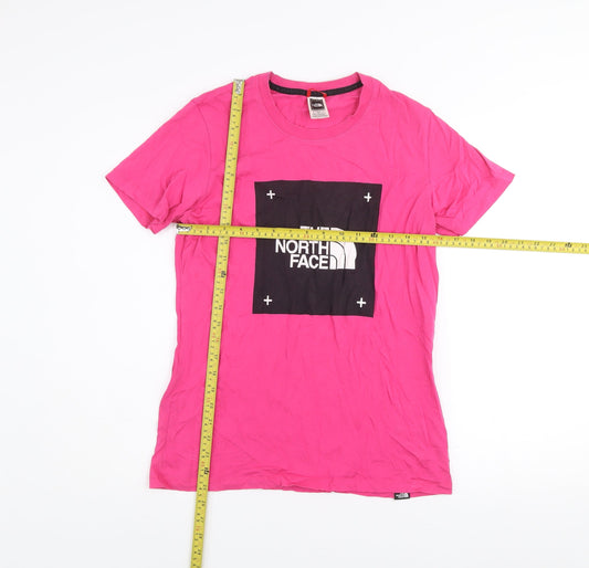 The North Face Womens Pink Cotton Short Sleeve T-Shirt Size S