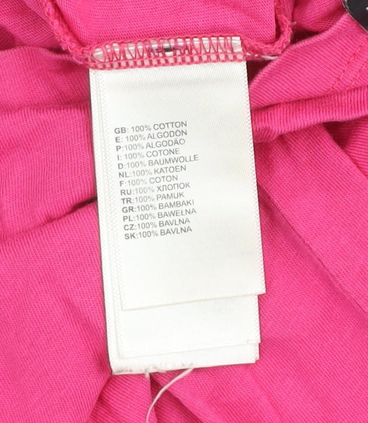 The North Face Womens Pink Cotton Short Sleeve T-Shirt Size S