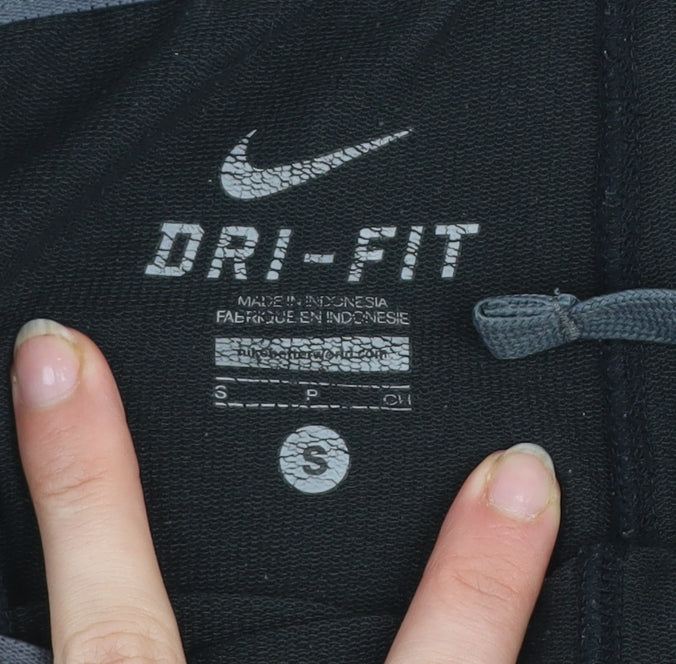 Nike Men's Black Small Dri-FIT Athletic Shorts with Elastic Waist